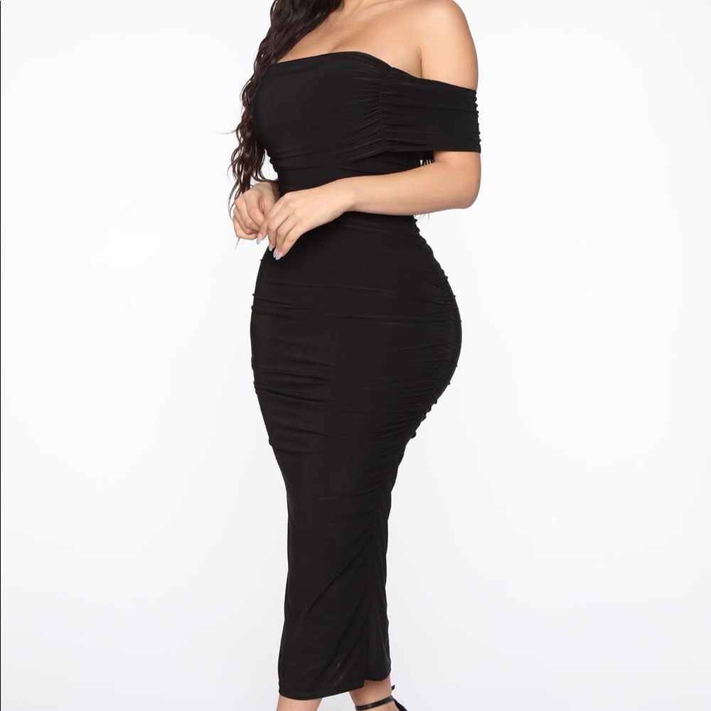 Ruched Midi Dress